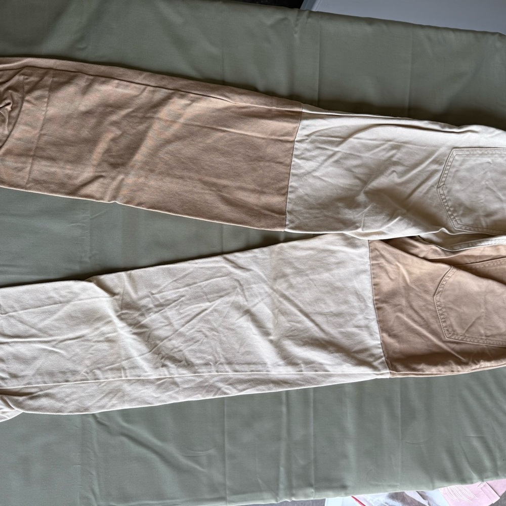 PacSun Two-Tone Tan and Cream Pants